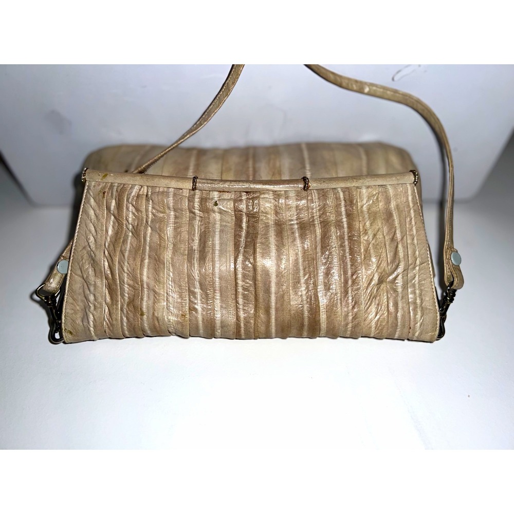 Genuine Eel Skin Vintage Shoulder Bag, Made in Korea.